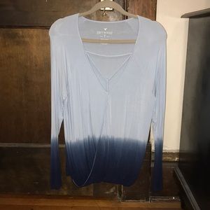 ombré soft and sexy American eagle shirt